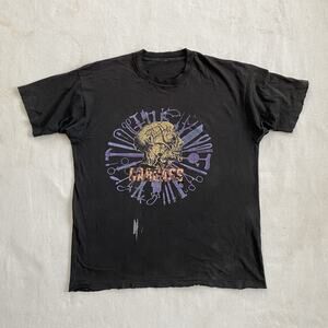 Vintage 90s Carcass Necroticism Death Metal Band Entombed Obituary T-Shirt XL